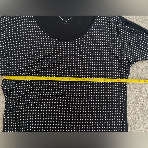 Cold Shoulder Rhinestone Top INC small - Picture 7 of 11